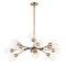 Maxim Lighting Savvy 12-Light 46.25" Wide Antique Brass / Black Chandelier 26347CLABBK - alternate 1